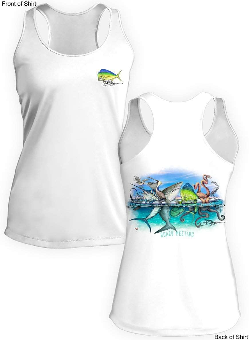 Board Meeting- Ladies Racerback Tank-100% Polyester